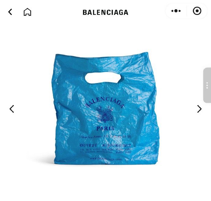 巴黎世家超一千美元新包 神似塑膠袋 賣到缺貨