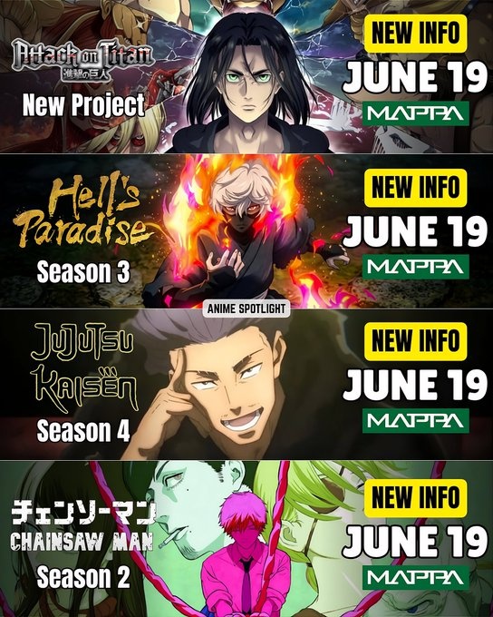 《進擊的巨人》新項目,發布日期:6月19日